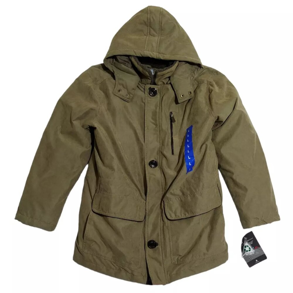 NWT Portabella Green RAINFOREST Hooded Micro Oxford Heritage Parka Jacket